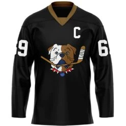 TronX Bulldogs Black Shore Fan Adult Hockey Jerseys -Hockey Tron BulldogsBlackJerseyNew2 20ce902f 2f13 43c3 9c61 1ba3849529ee