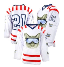 Custom Sublimated Hockey Jersey - Your Design -Hockey Tron CAT TOGETHER