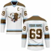 TronX Bulldogs White Shore Fan Adult Hockey Jerseys