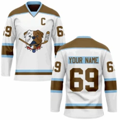 TronX Bulldogs White Shore Fan Adult Hockey Jerseys