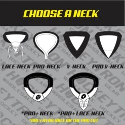 Custom Sublimated Hockey Jersey - Your Design -Hockey Tron MATERIAL NECKS CUTSHT 02