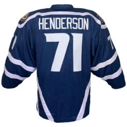 Custom Team Hockey Tackle Twill Pro Jersey With Embroidery -Hockey Tron SDIANavyJerseyBack 505c967f 1061 4241 960d 702cc79a04cb