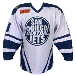 Embroidered Custom Hockey Jersey - Your Design -Hockey Tron SDIAWhiteJerseyFront 57637baf eba0 45f5 8e1d c632dd20f678