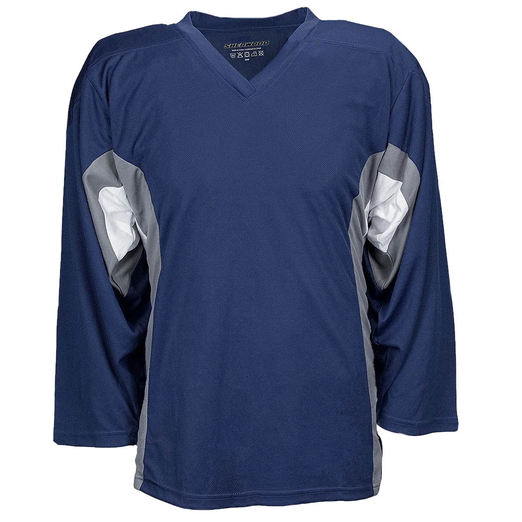 Sherwood SW200 Three Tone Team Hockey Jerseys - Navy 1 Sherwood SW200 Three Tone Team Hockey Jerseys - Navy