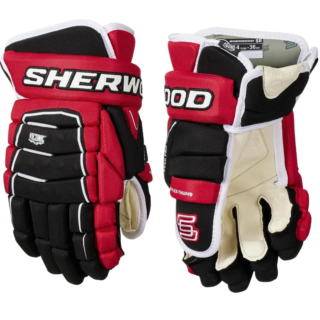 Sherwood 9950 HOF Pro 4 Roll Senior Hockey Gloves 1 Sherwood 9950 HOF Pro 4 Roll Senior Hockey Gloves