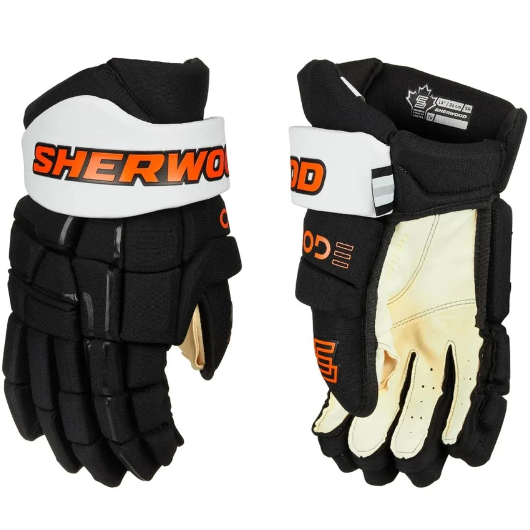 Sherwood Code NHL Team Stock Senior Hockey Gloves - Philadelphia Flyers 1 Sherwood Code NHL Team Stock Senior Hockey Gloves - Philadelphia Flyers