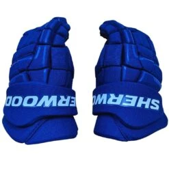 Sherwood Code NHL Team Stock Senior Hockey Gloves - Vancouver Canucks