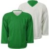 Sherwood SW300 Reversible Hockey Practice Jerseys - Green/White