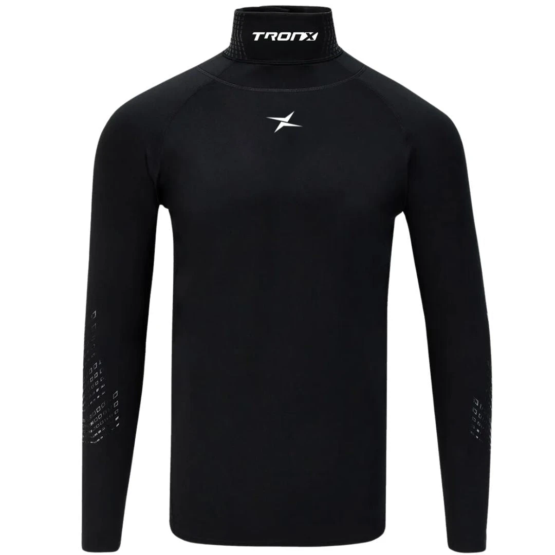 TronX Long Sleeve Youth Hockey Cut-Resistant Neck Guard Protect Base Layer Shirt 1 TronX Long Sleeve Youth Hockey Cut-Resistant Neck Guard Protect Base Layer Shirt