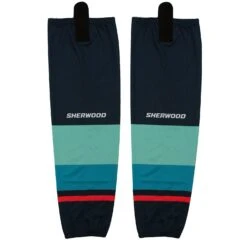 Sherwood SPR350 Seattle Kraken NHL Reversible Dry Fit Socks 5 Sherwood SPR350 Seattle Kraken NHL Reversible Dry Fit Socks -Hockey Tron Tronx Reversible Socks 0009 SeattleDark