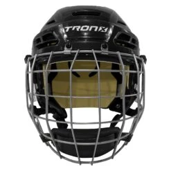 TronX Stryker Hockey Helmet Combo 14 TronX Stryker Hockey Helmet Combo -Hockey Tron Tronx Stryker Combo Black Helmet Front