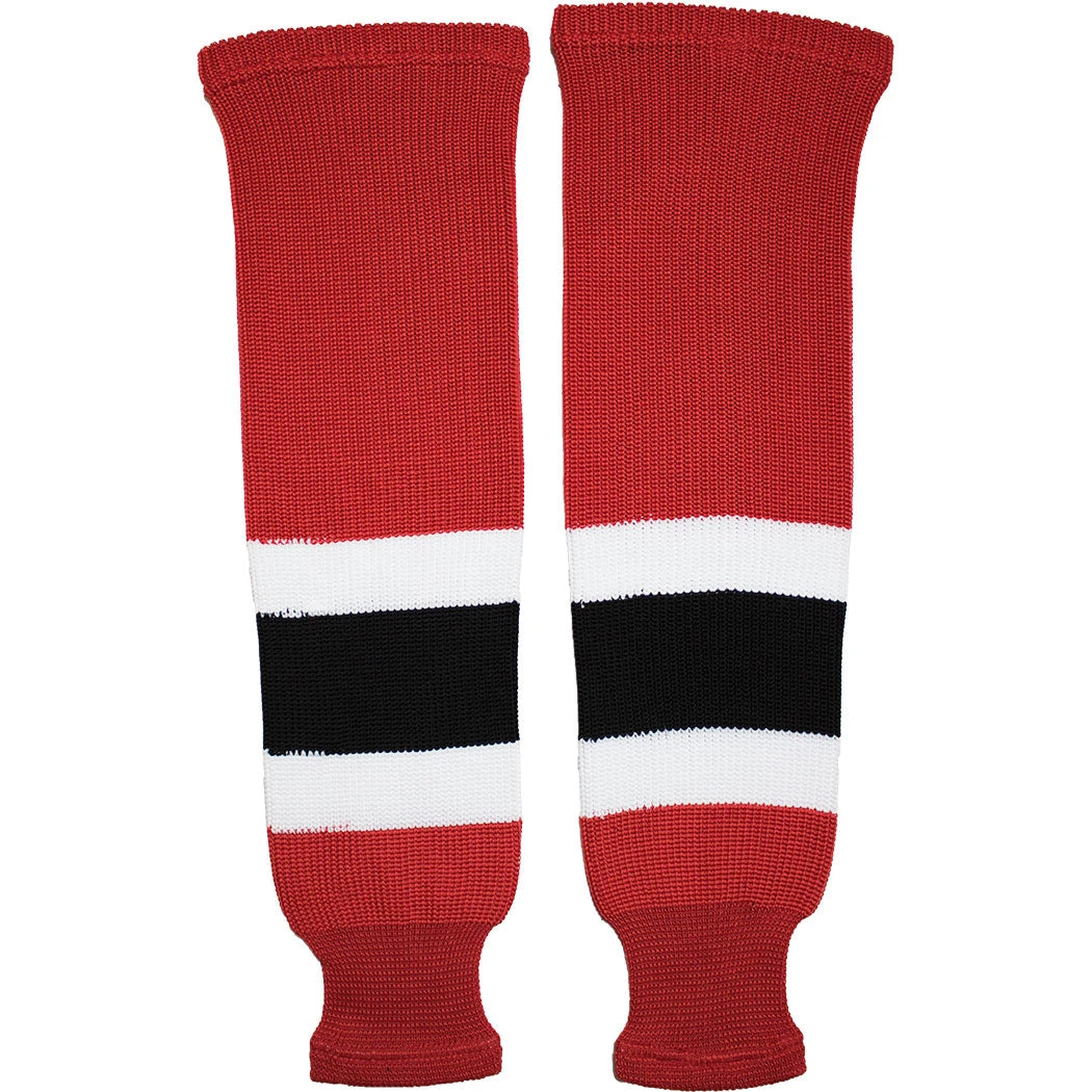 New Jersey Devils Knitted Ice Hockey Socks (TronX SK200) 2 New Jersey Devils Knitted Ice Hockey Socks (TronX SK200) - Image 2