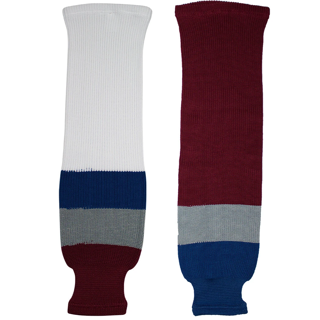 Colorado Avalanche Knitted Ice Hockey Socks (TronX SK200) 1 Colorado Avalanche Knitted Ice Hockey Socks (TronX SK200)