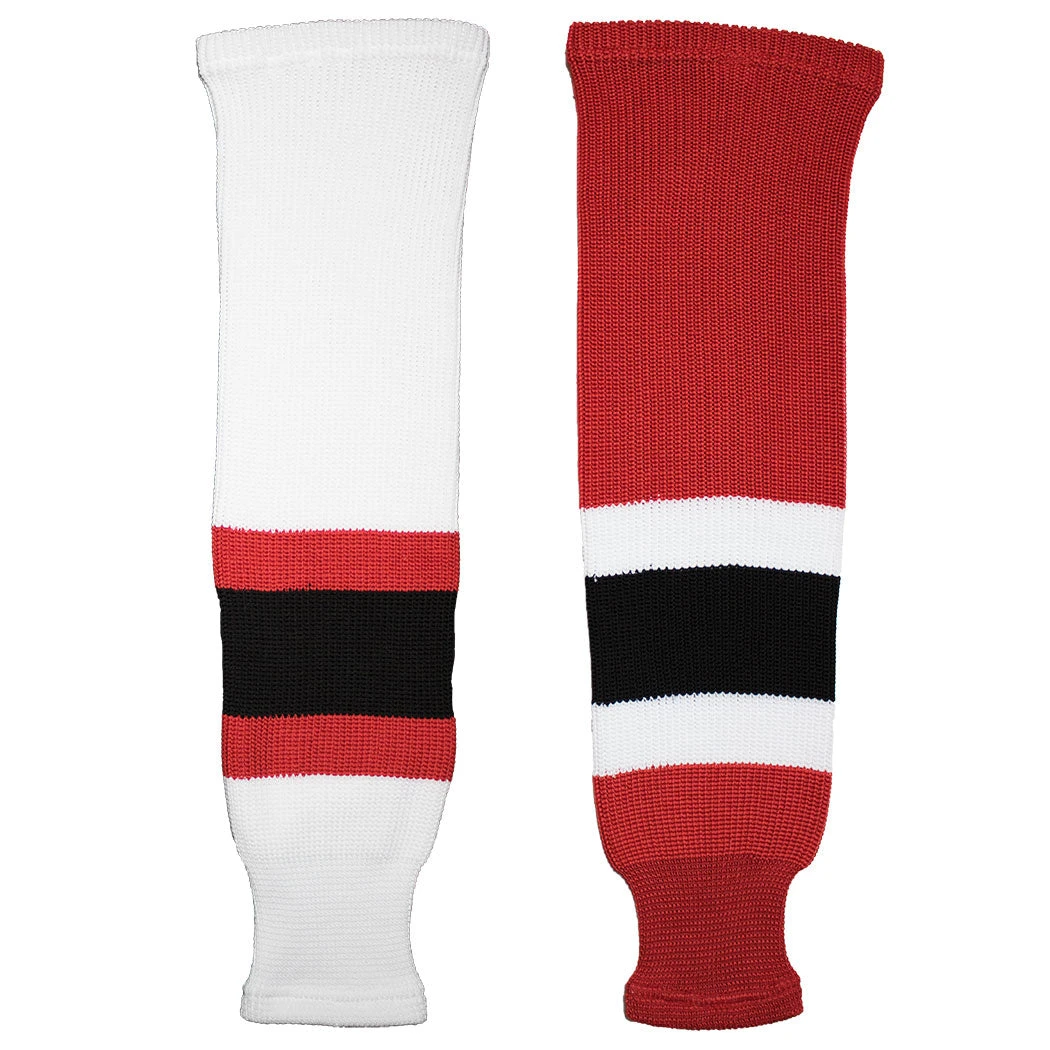 New Jersey Devils Knitted Ice Hockey Socks (TronX SK200) 1 New Jersey Devils Knitted Ice Hockey Socks (TronX SK200)