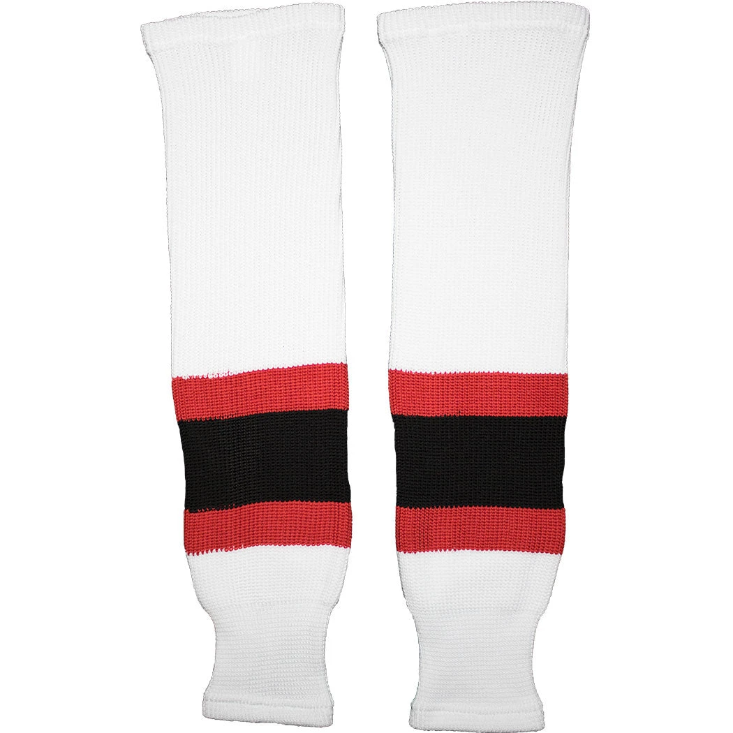 New Jersey Devils Knitted Ice Hockey Socks (TronX SK200) 3 New Jersey Devils Knitted Ice Hockey Socks (TronX SK200) - Image 3
