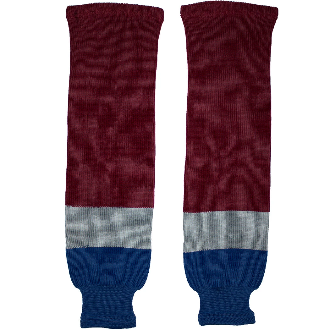 Colorado Avalanche Knitted Ice Hockey Socks (TronX SK200) 2 Colorado Avalanche Knitted Ice Hockey Socks (TronX SK200) - Image 2