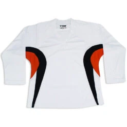 TronX DJ200 Team Hockey Jersey - White/Orange Closeout! -Hockey Tron media cc796d28 ced1 4611 800e 98a379470fb5