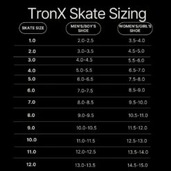 TronX Stryker SB Senior Ice Hockey Skates -Hockey Tron sizingchartskatss fc6e0913 8b38 47bd 9fcc c8c3d856685d